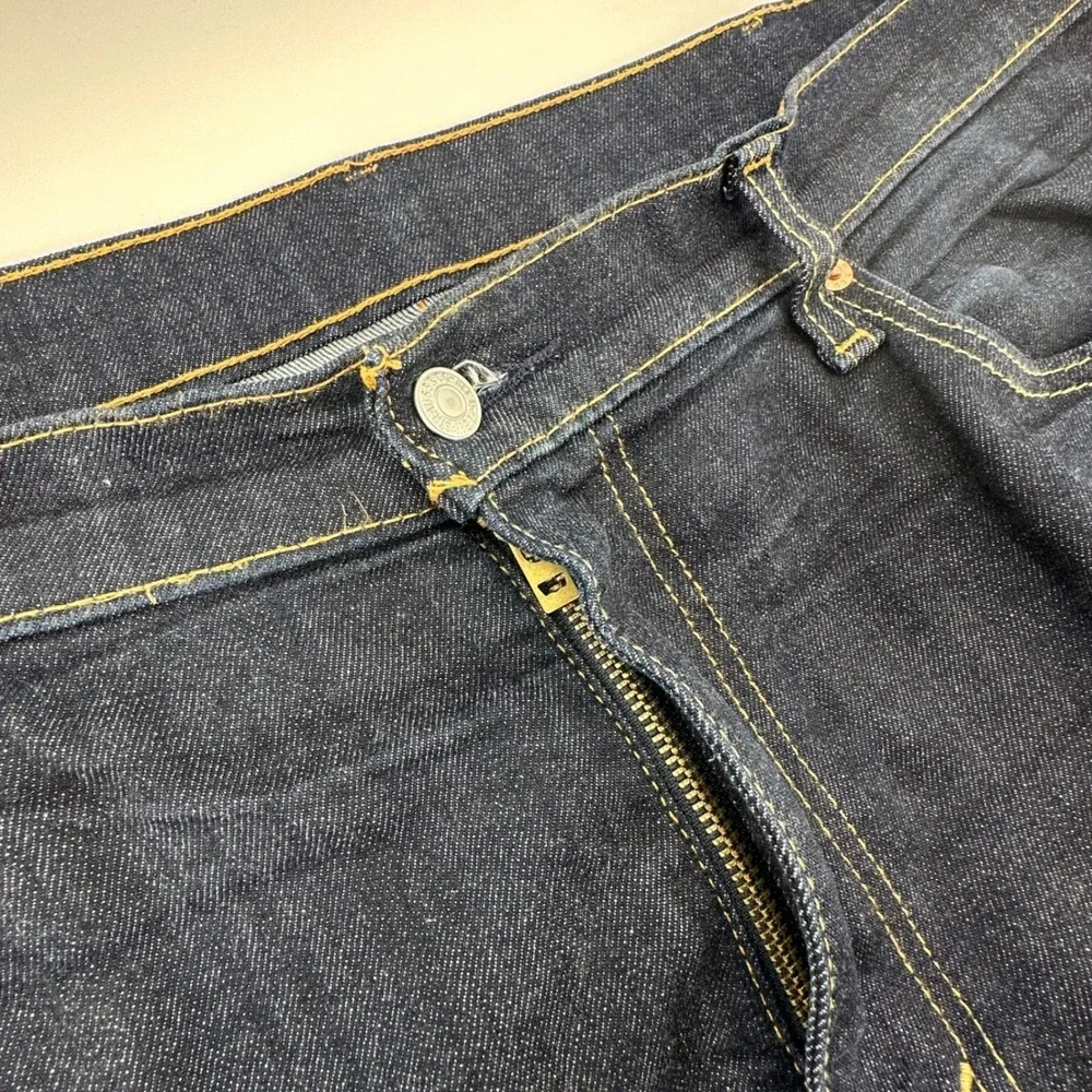 Levis‎ 514 Straight Fit Mens Dark Wash Blue Denim Jeans W38 L29 Zip Fly